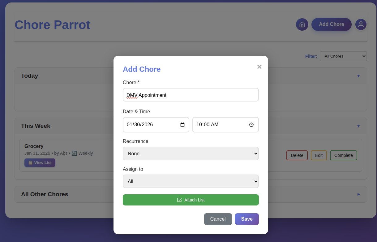 Plan Parrot Dashboard